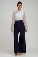 Fadwa Cape Sleeve Mesh Top