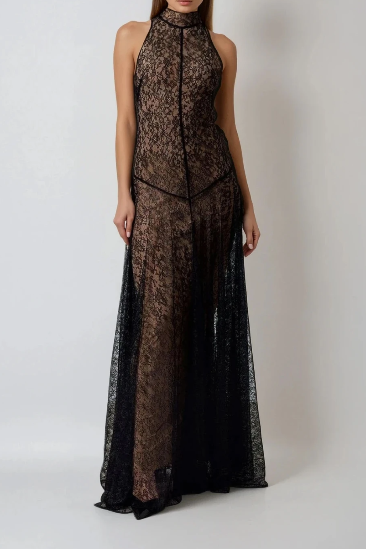 Fahimeh Sleeveless Lace Maxi Dress