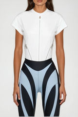 Faiga Zipper Bodysuit