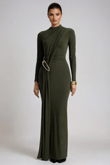 Faina Embellished Fringe Maxi Dress