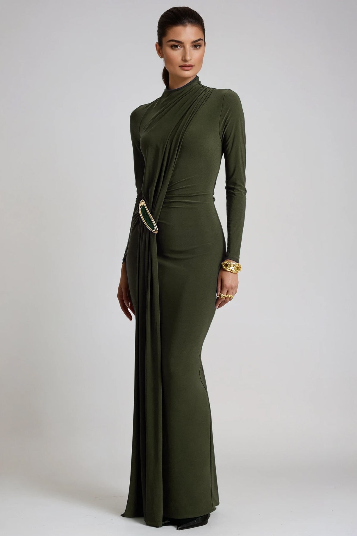 Faina Embellished Fringe Maxi Dress