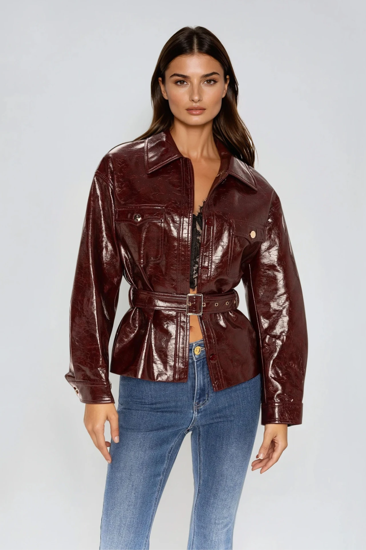 Faiza Leather Jacket