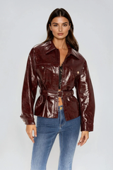 Faiza Leather Jacket