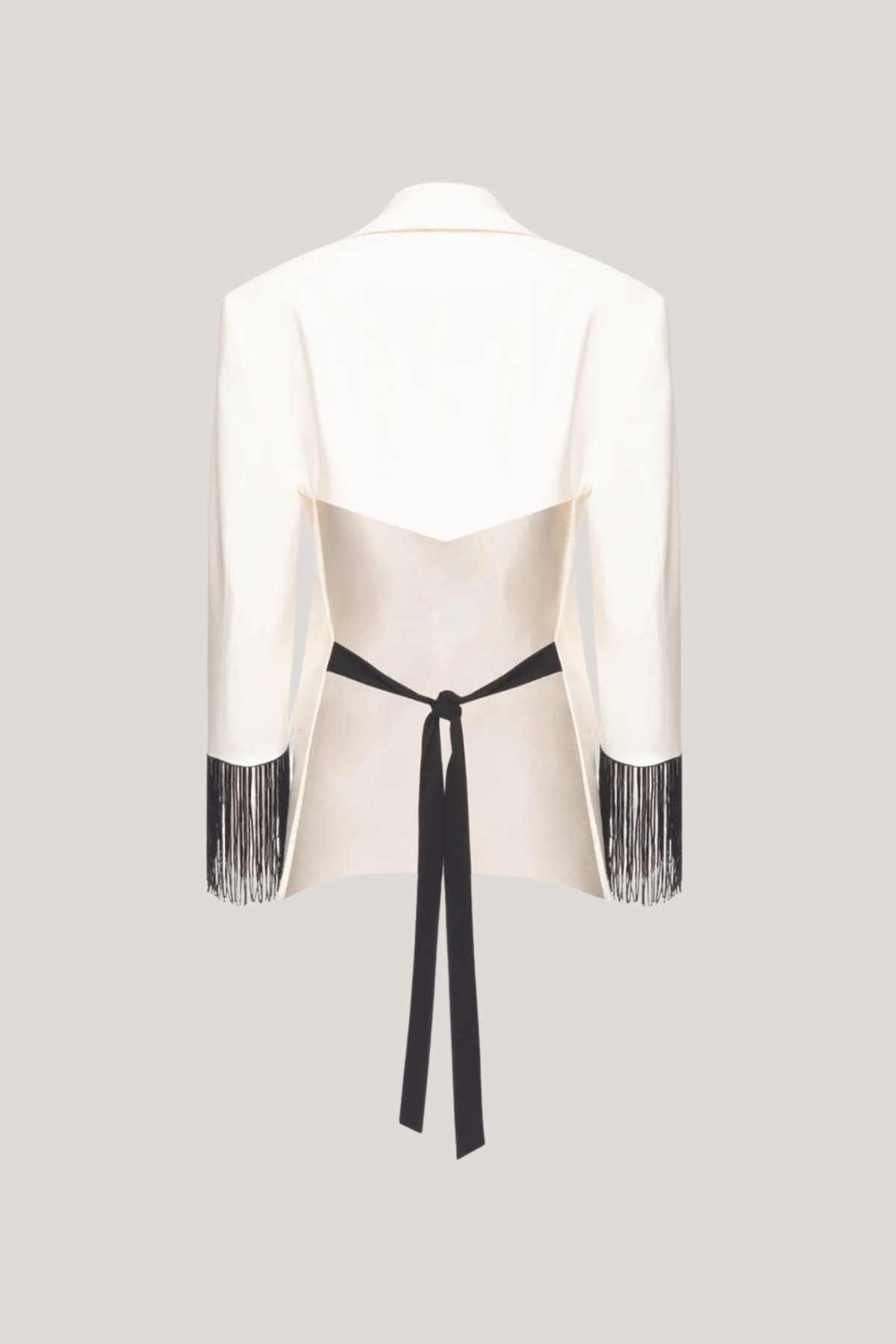 Fariba Backless Fringe Pants Set