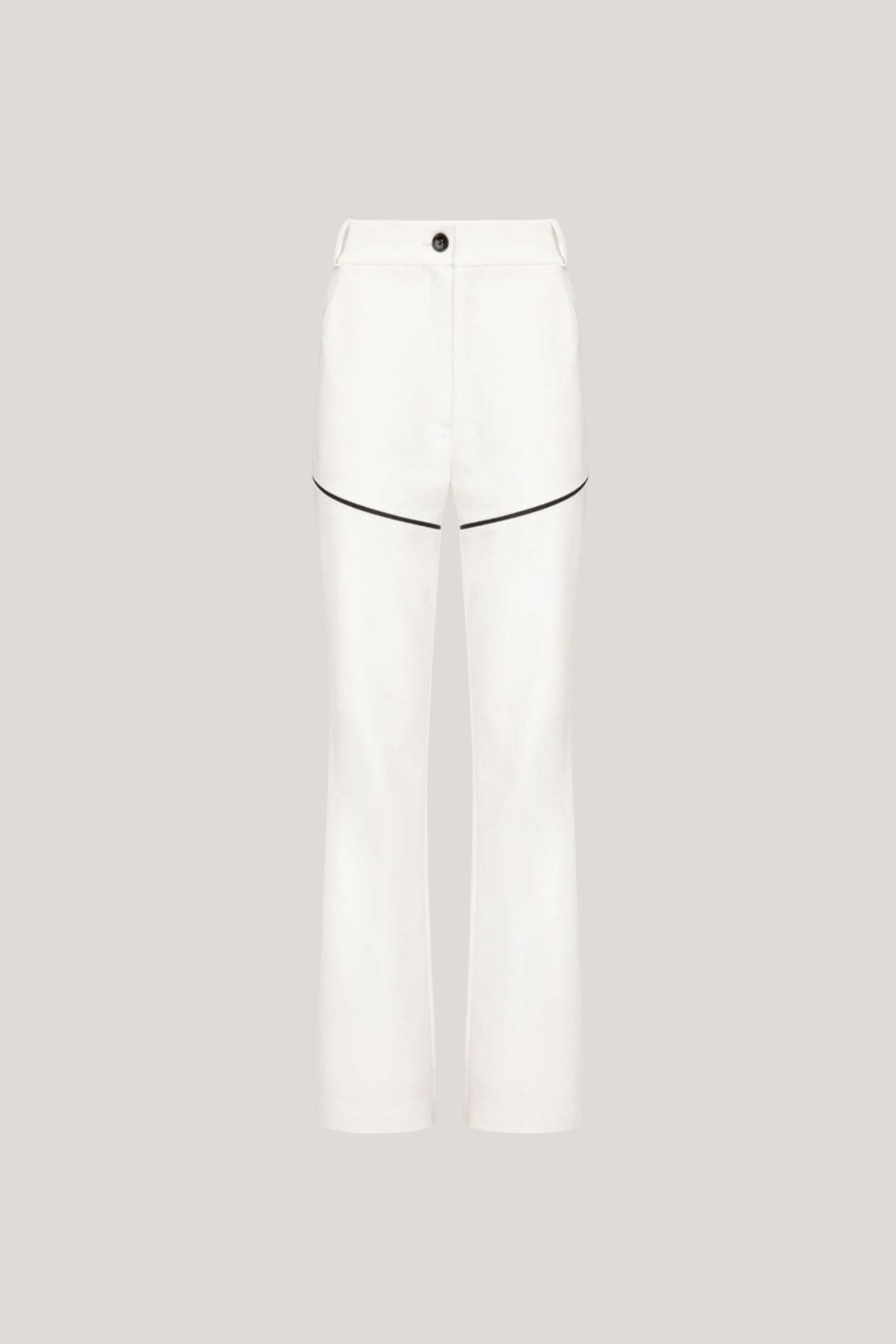Fariba Backless Fringe Pants Set