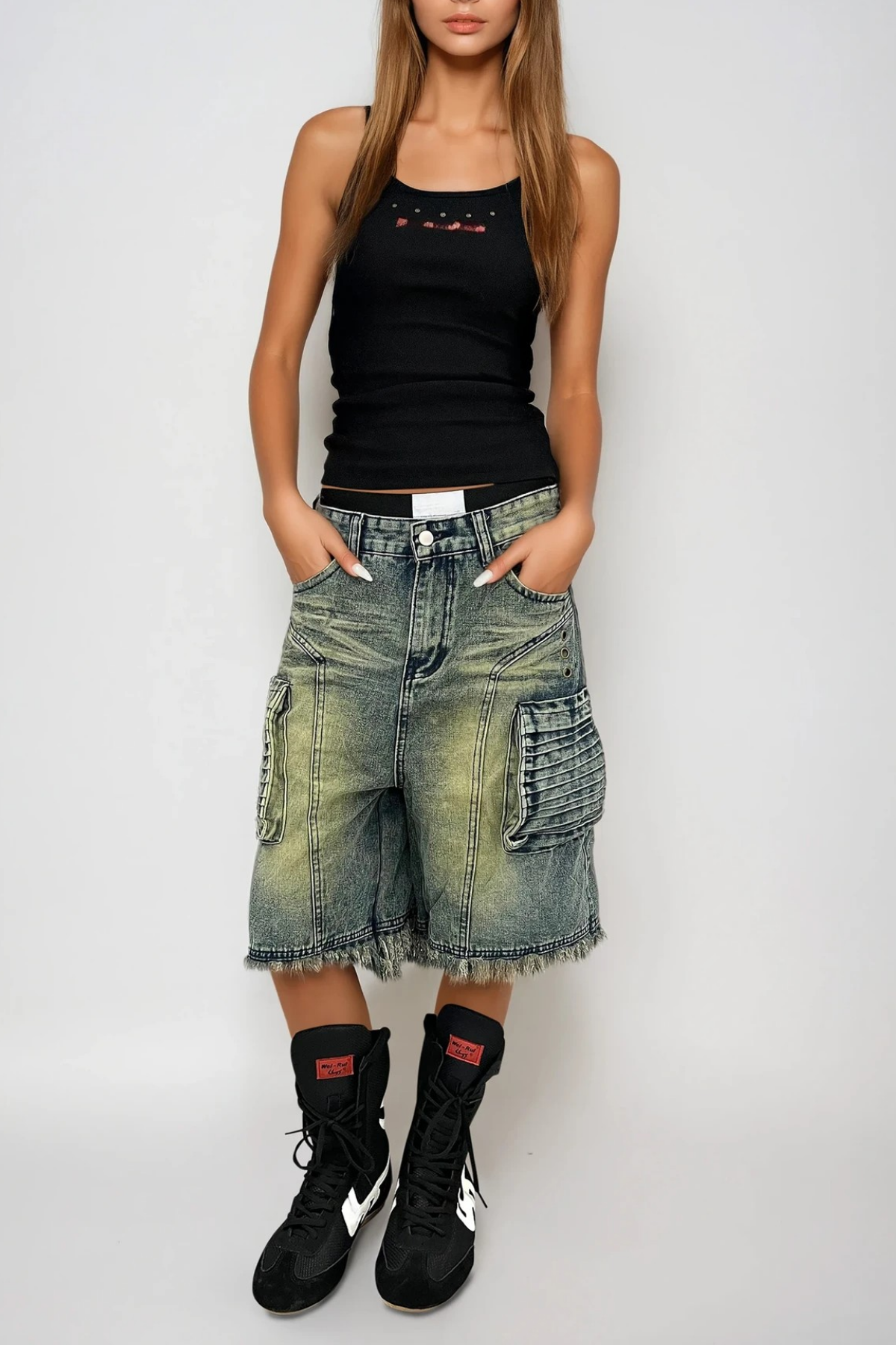 Farshid Fringe Capri Jean