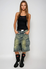 Farshid Fringe Capri Jean