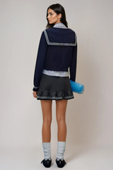 Fatiha Lapel Knit Top