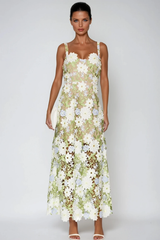 Fatime Flower Cutout Maxi Dress