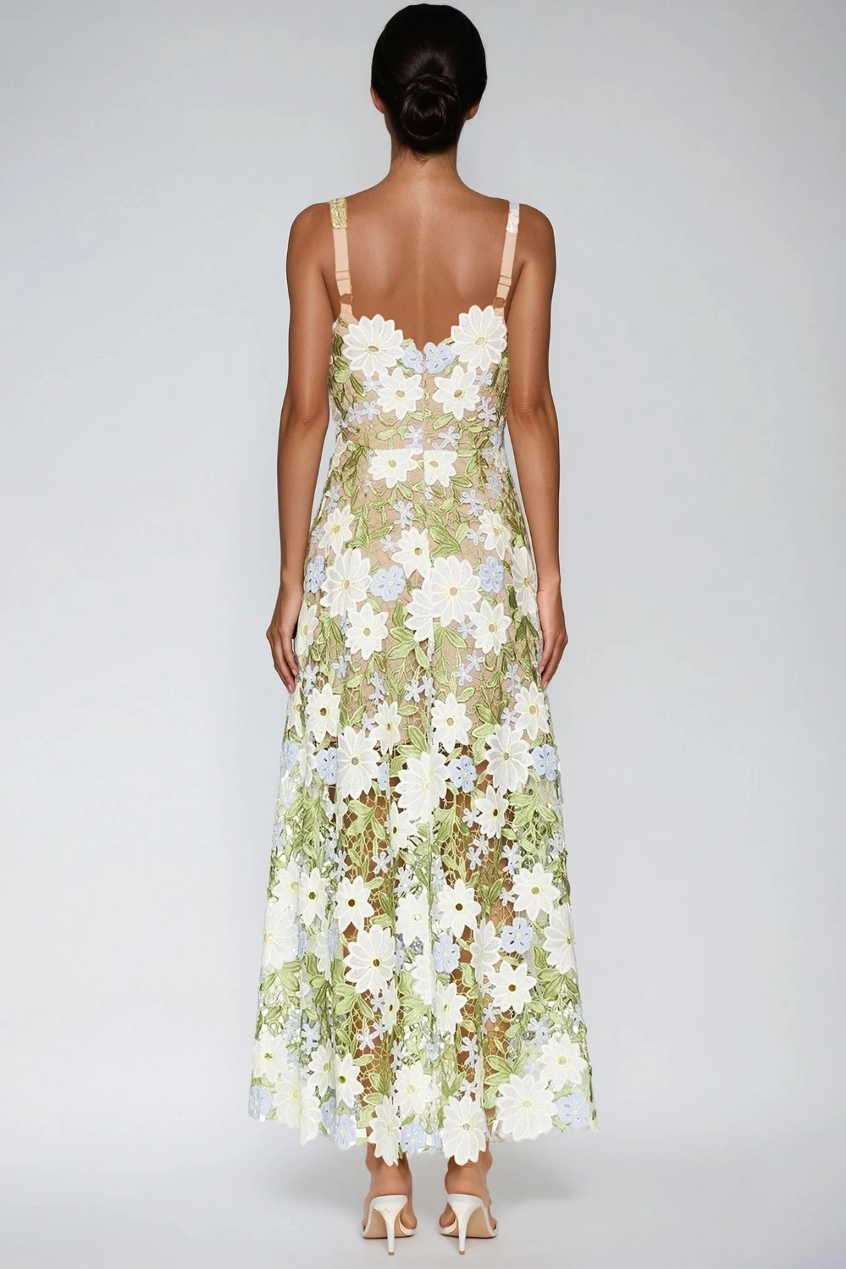 Fatime Flower Cutout Maxi Dress