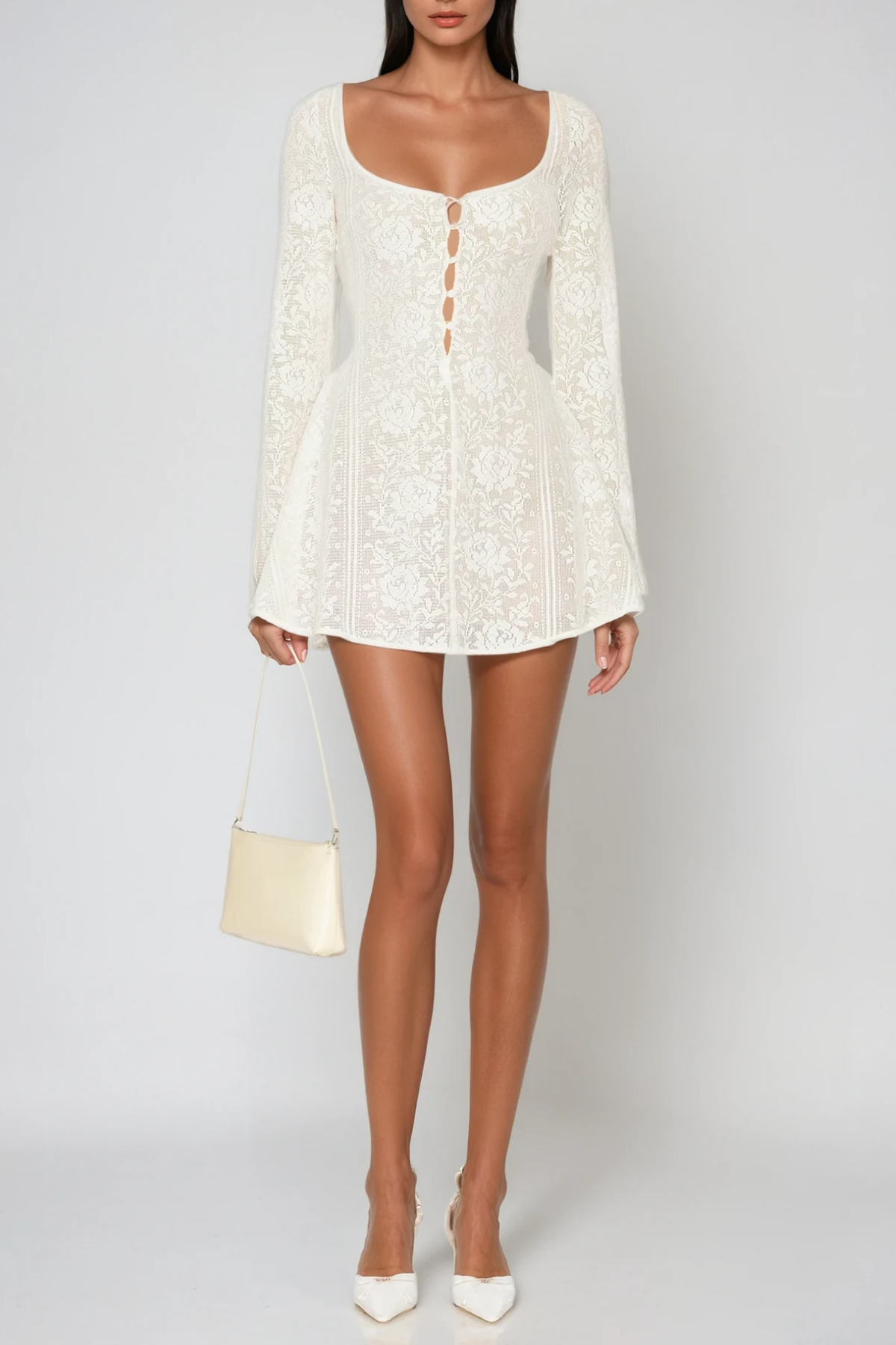Faust Long Sleeve Floral Mini Dress