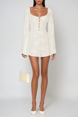 Faust Long Sleeve Floral Mini Dress