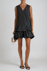 Favour Sleeveless Pearl Mini Dress