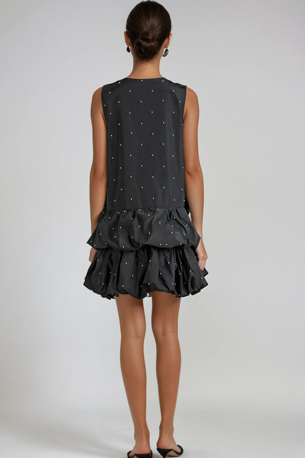 Favour Sleeveless Pearl Mini Dress