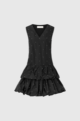 Favour Sleeveless Pearl Mini Dress