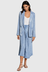 Faye Asymmetric Ruch Midi Skirt