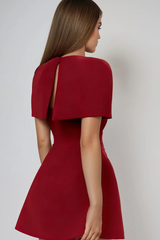 Fazl Ruch Bow Shawl Mini Dress