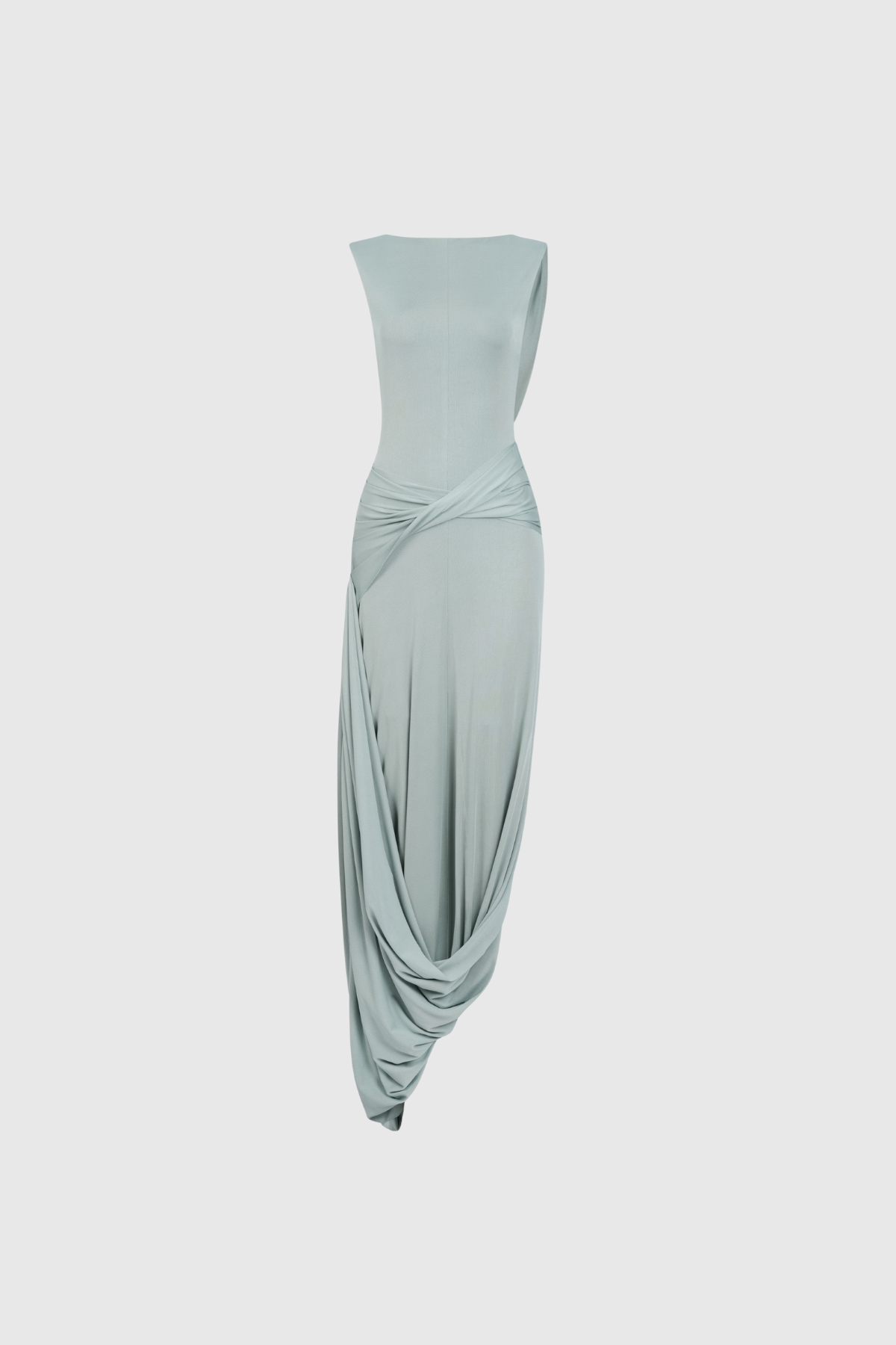 Fearghal Sleeveless Draped Maxi Dress
