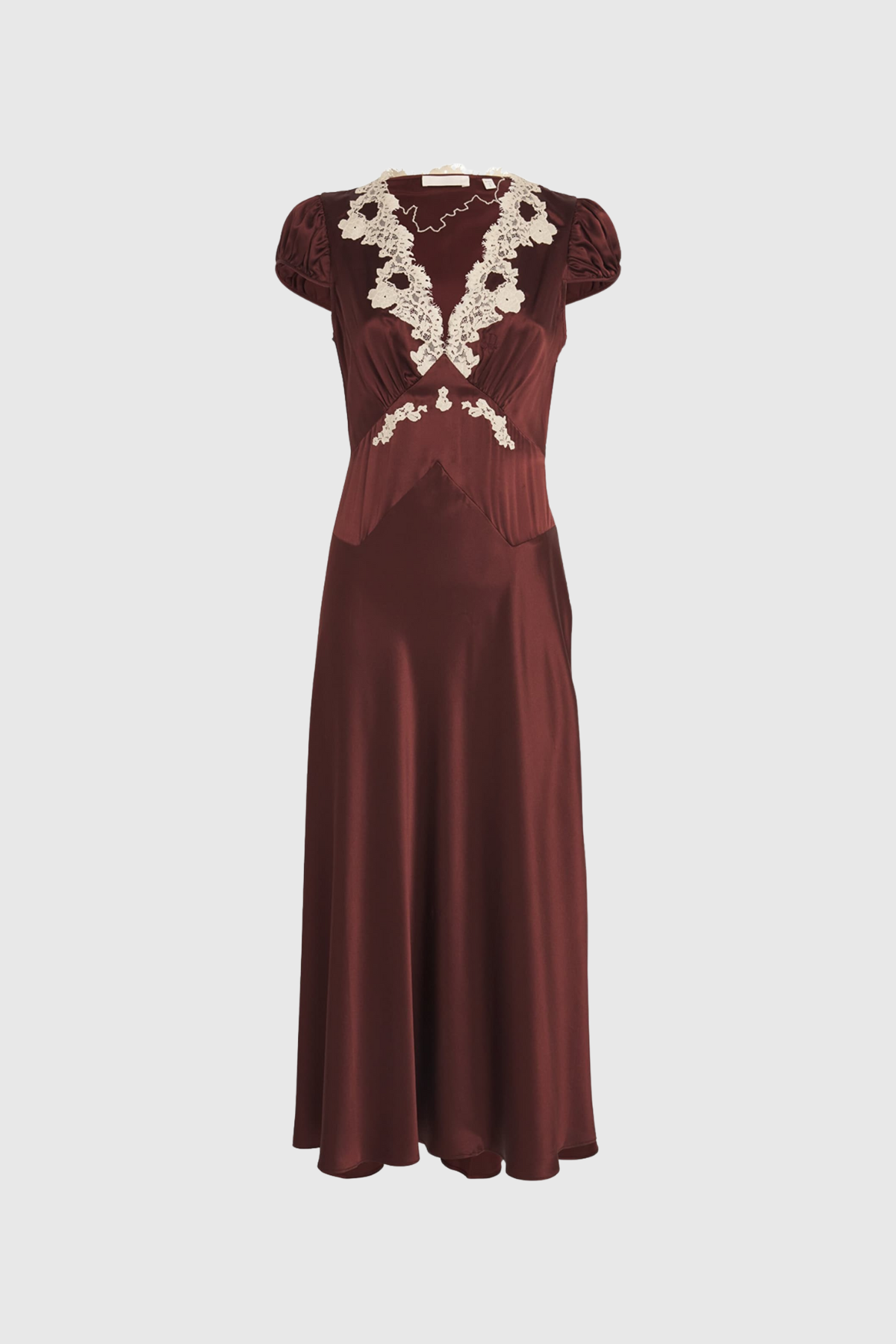 Fedlimid Plunge Lace Maxi Dress