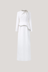 Fehim Crystal Asymmetric Maxi Dress