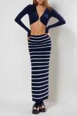 Felecia Stripe Three Piece Swimwear