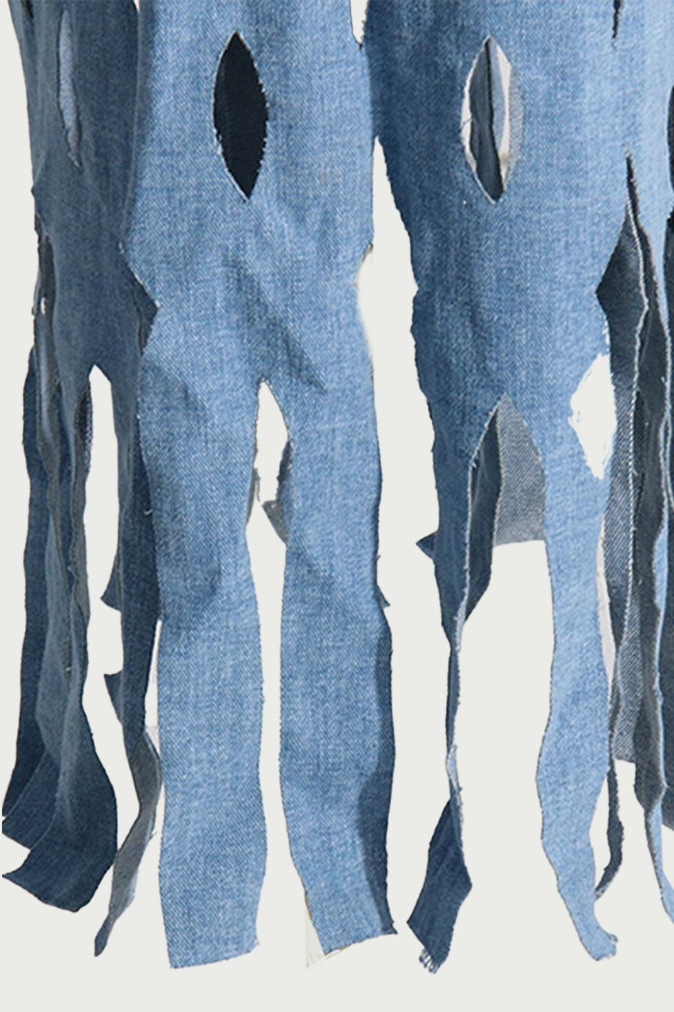 Lilly Geometric Cutout Denim Coat