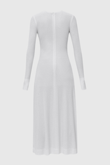 Maryam Cross Maxi Dress In White