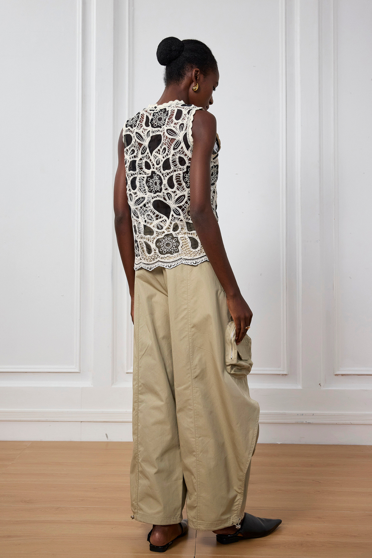 Natasha Pocket Lace Up Cargo Pants