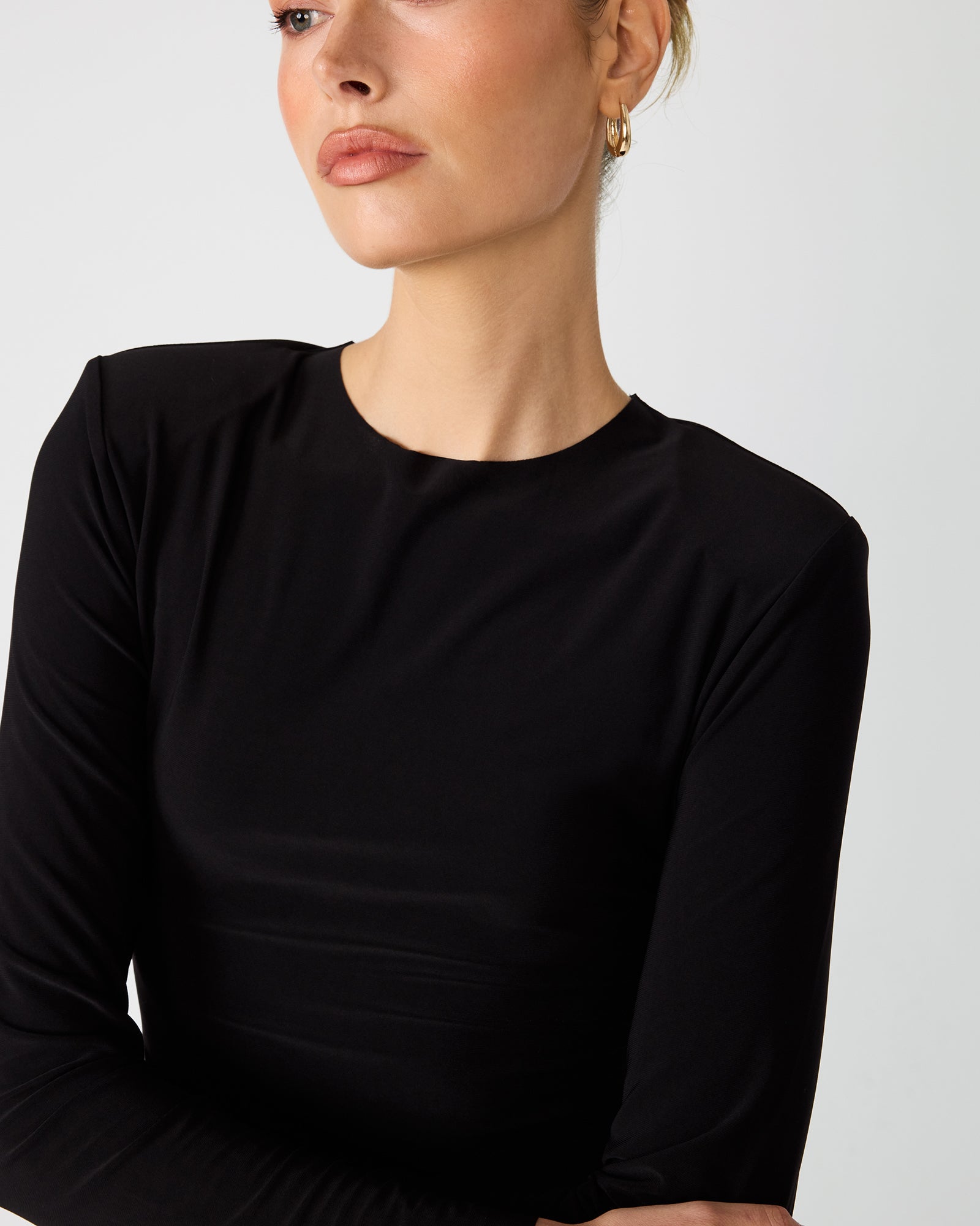 SELINE KNIT TOP BLACK