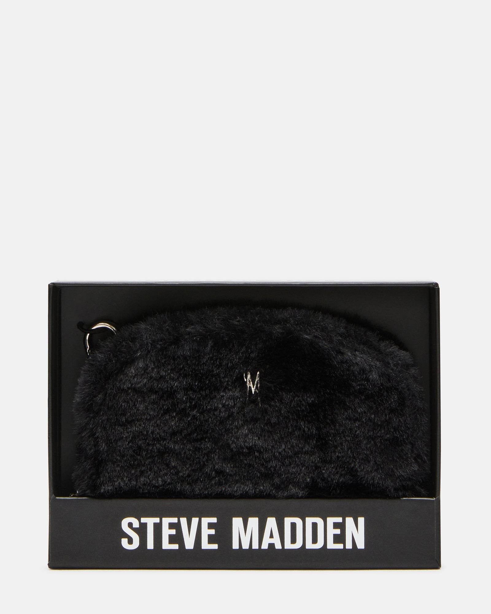 JADEZ FAUX FUR WALLET GIFT SET BLACK