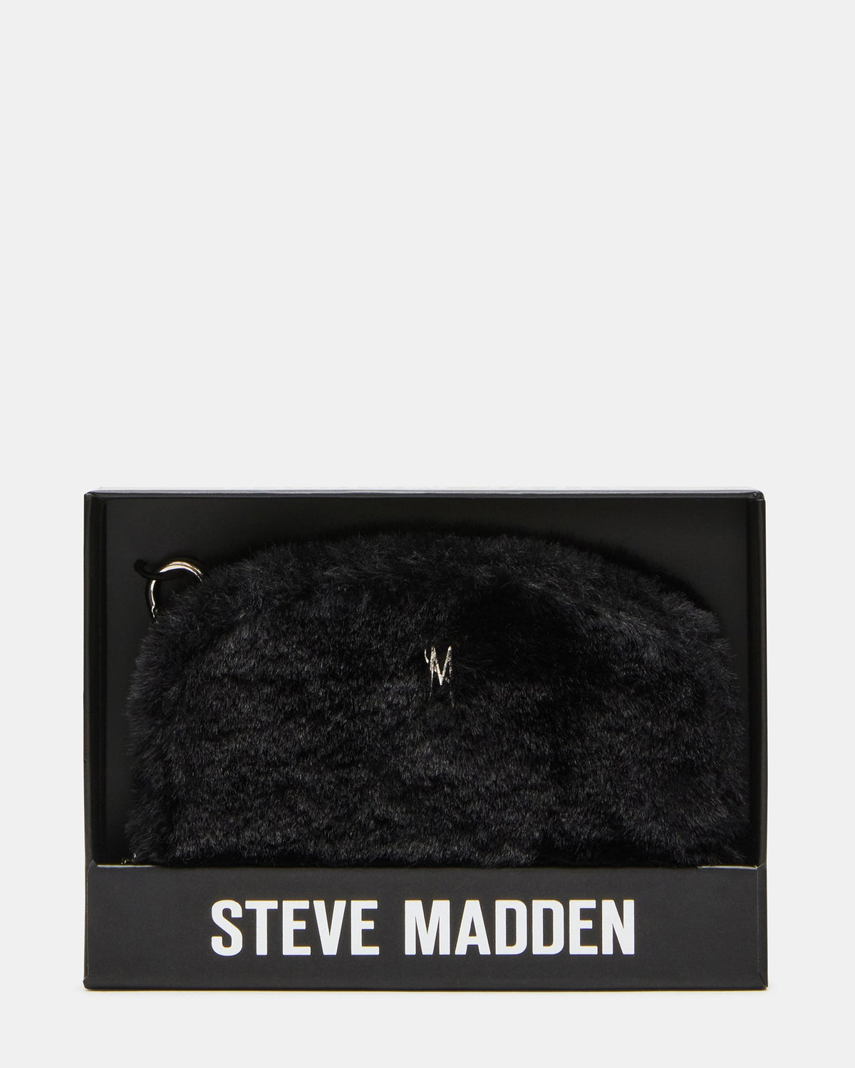 JADEZ FAUX FUR WALLET GIFT SET BLACK