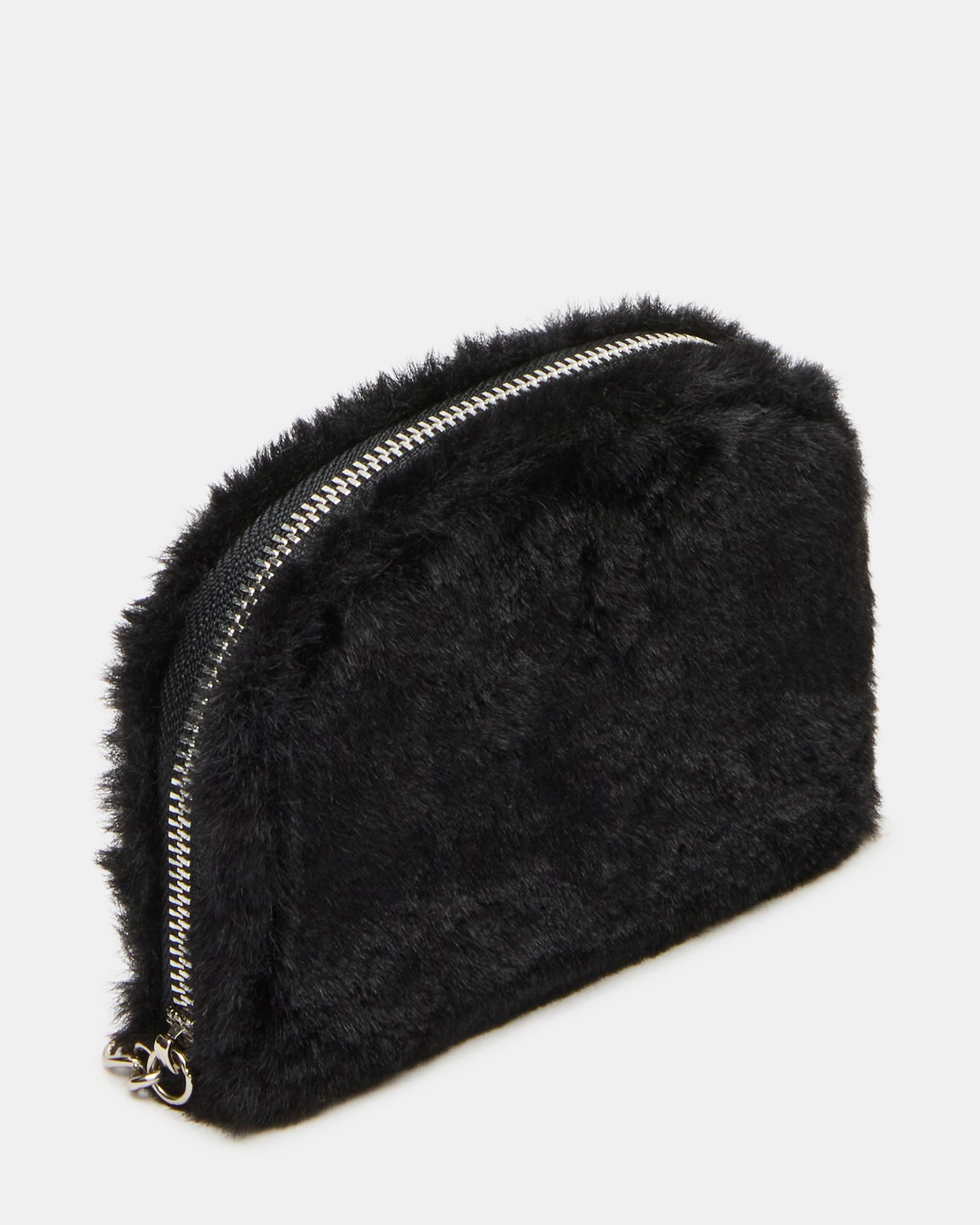 JADEZ FAUX FUR WALLET GIFT SET BLACK