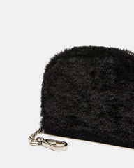 JADEZ FAUX FUR WALLET GIFT SET BLACK