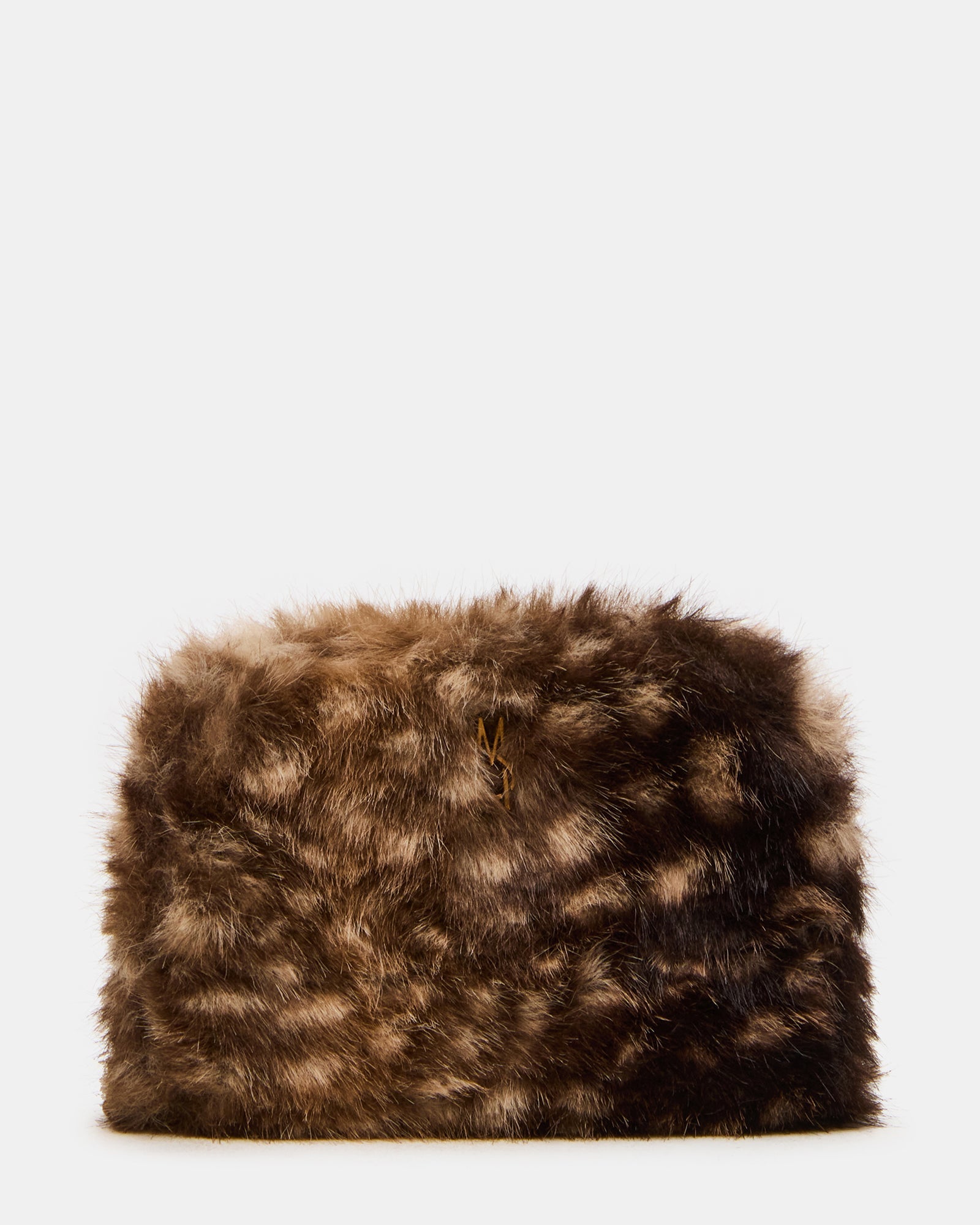 JADEZ FAUX FUR WALLET GIFT SET CHOCOLATE MULTI