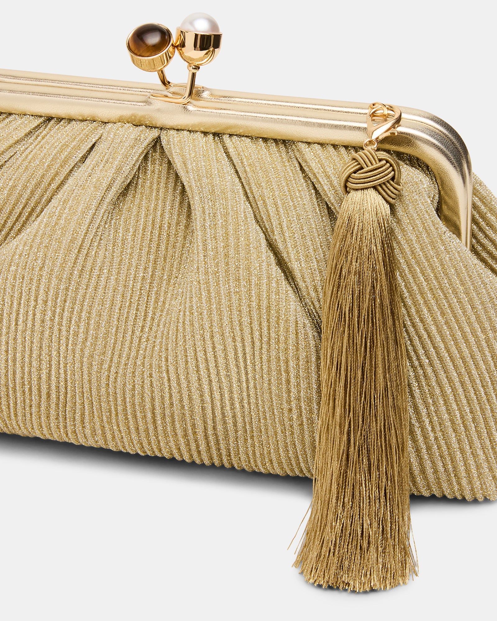 MARISOL BAG GOLD PLISSE