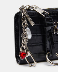 SORELLA WALLET GIFT SET BLACK CROCODILE