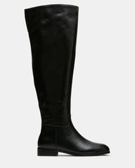 CANTER BLACK LEATHER WIDE CALF