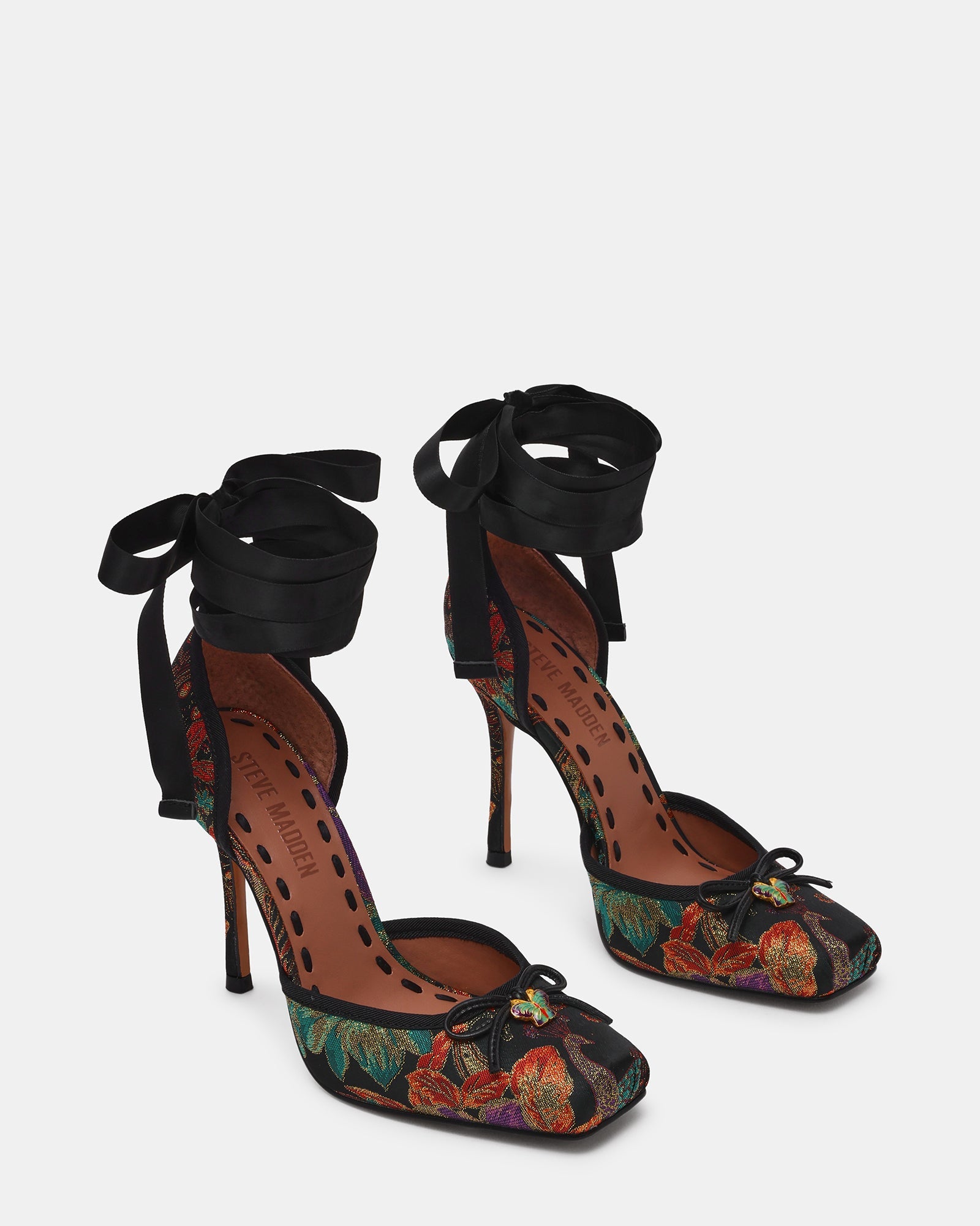 LARINA BLACK MULTI BROCADE