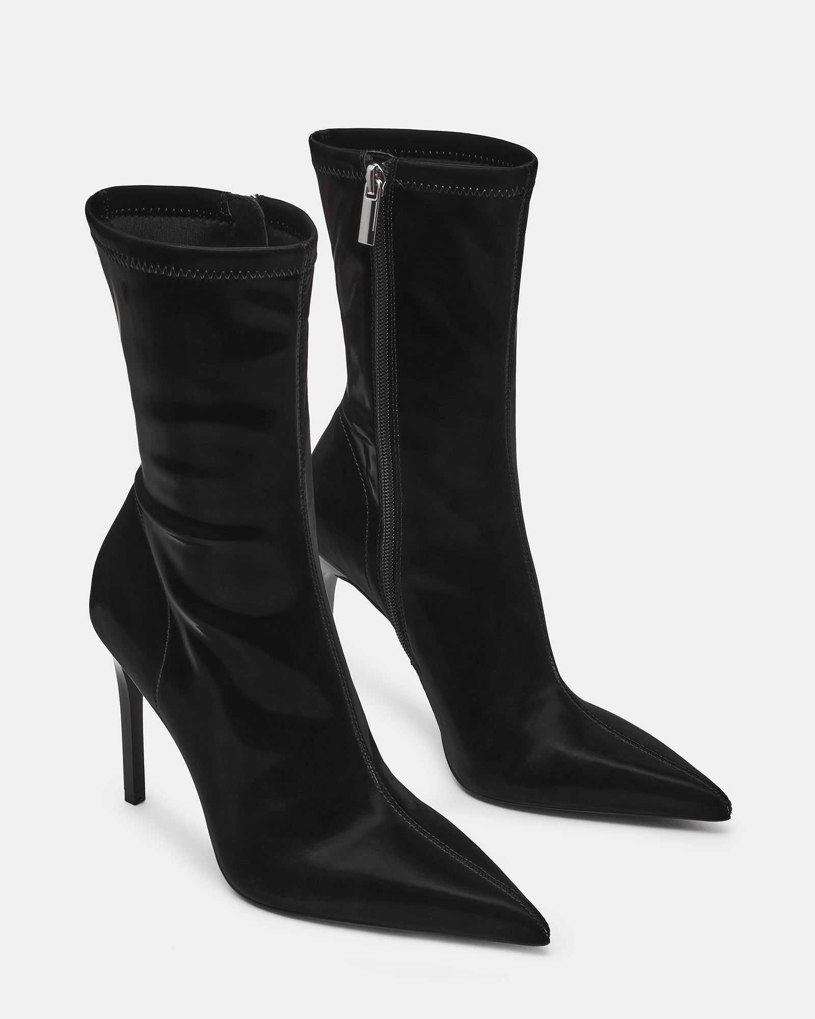 MACKENA BLACK TECHNO SATIN