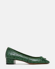STEFFI OSTRICH GREEN LEATHER