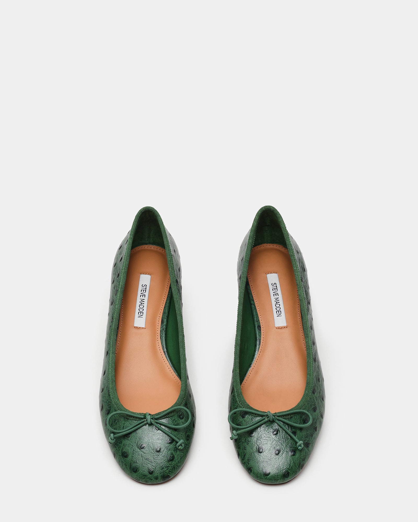 STEFFI OSTRICH GREEN LEATHER