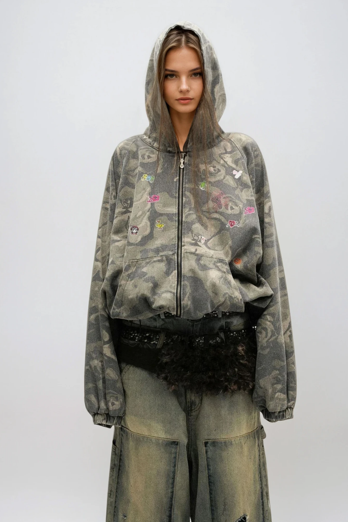 Wayne Camouflage Long Sleeve Jacket