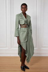 Winifred Lace Up Cutout Short Jacket