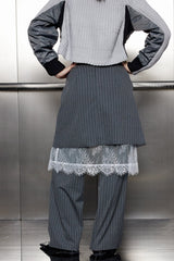 Yardley Lace Deconstruct Skirt Pants