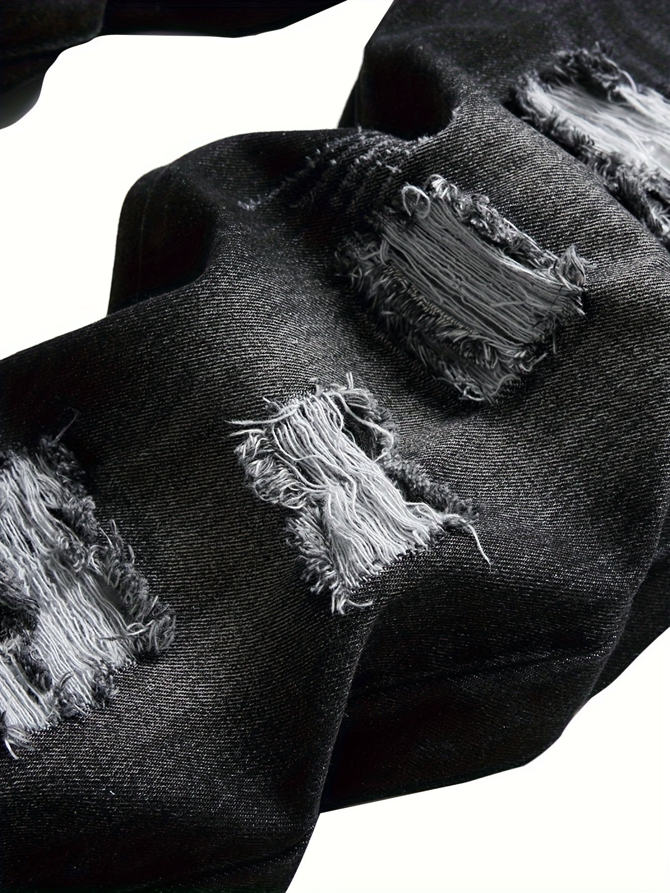 Men's ripped black jeans Black ripped jeans for men