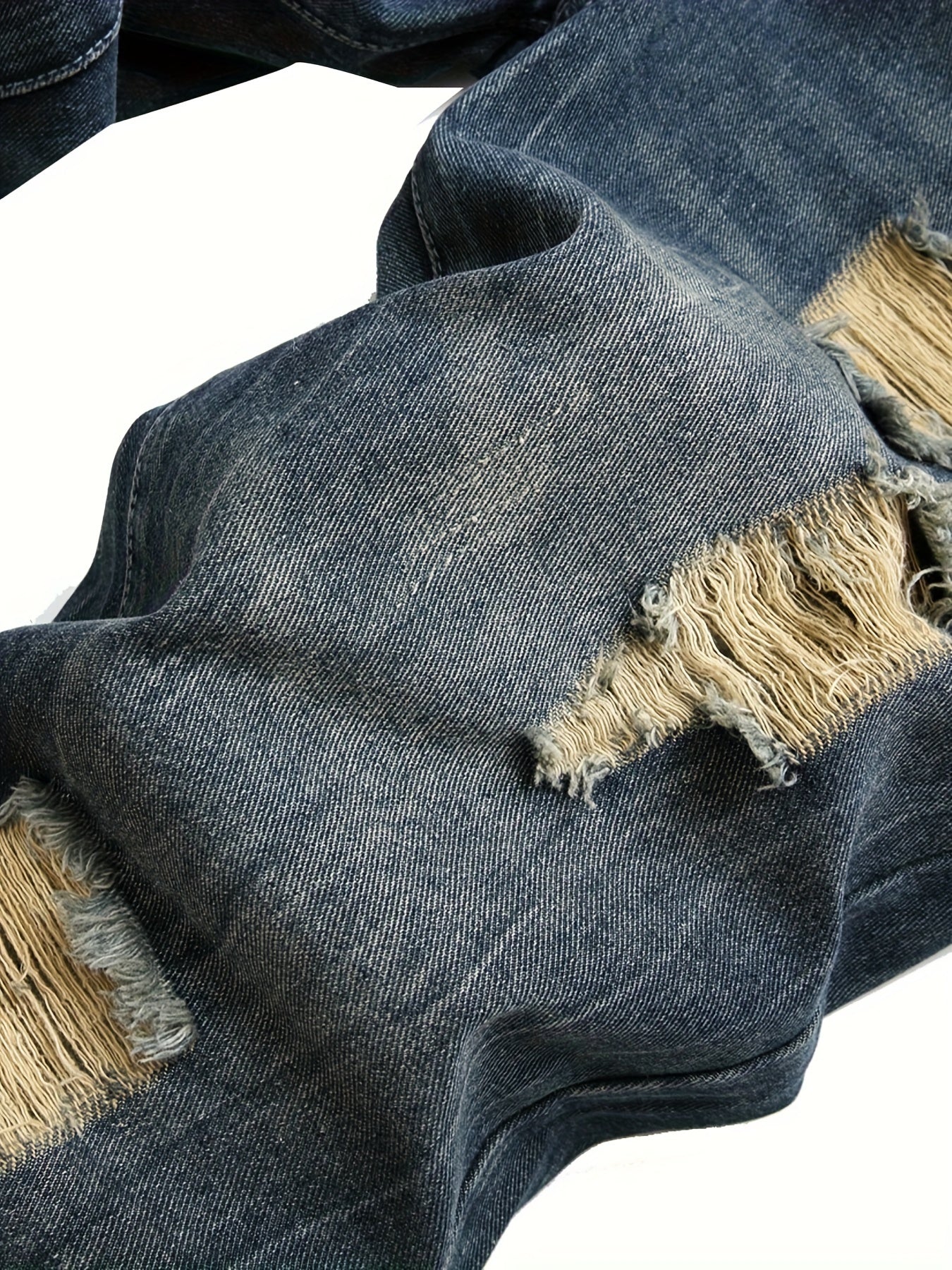 Men's Dark Blue Ripped Jeans Dark Blue Ripped Jeans for men