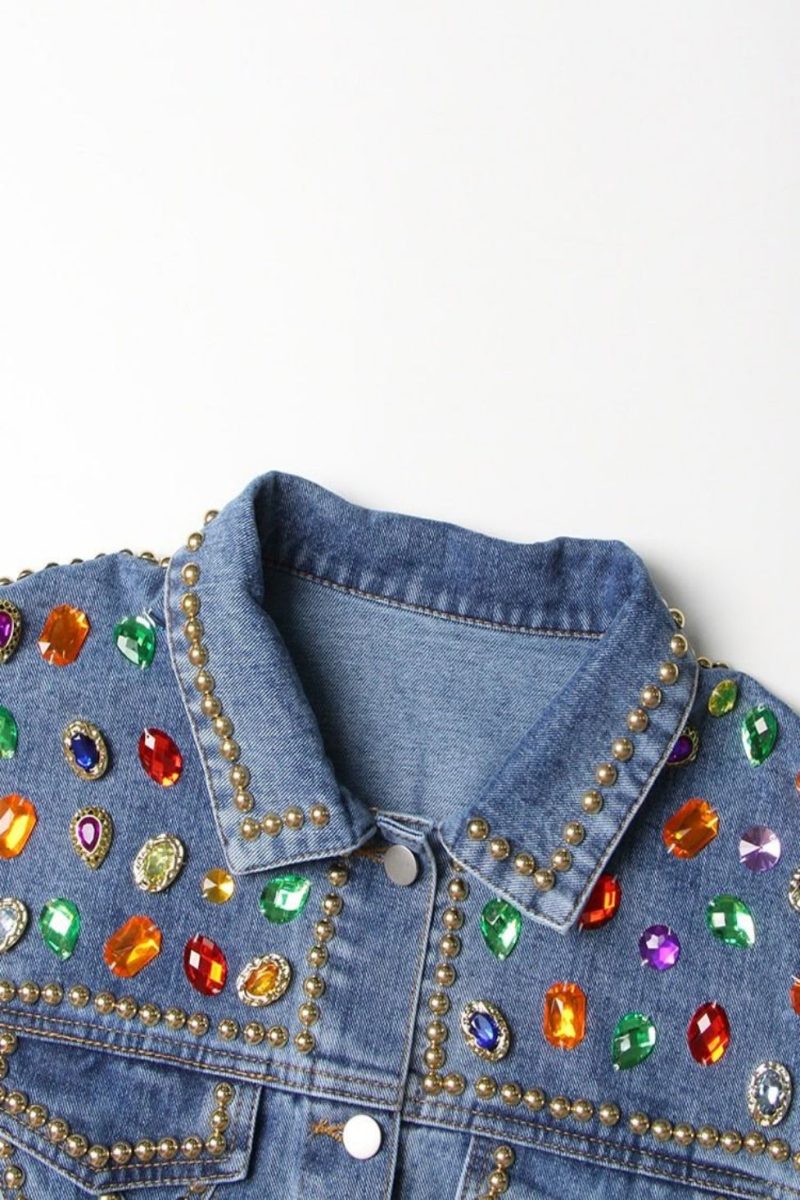 AbigailRhinestoneHollowPatchworkJacket 3