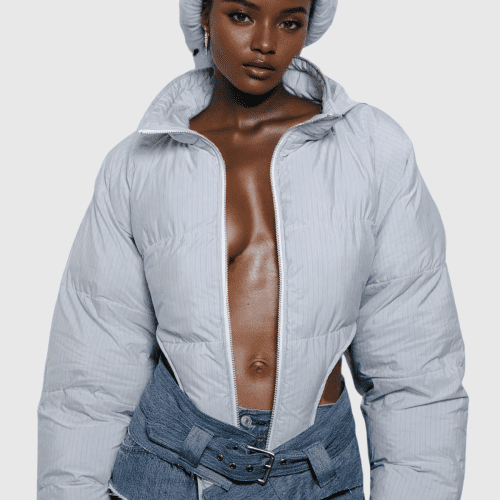 AdannaAsymmetricShortCottonJacketInSlightBlue 4