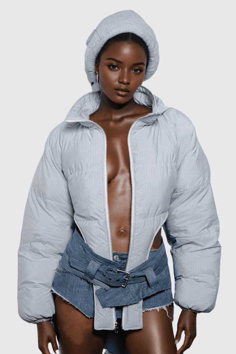 AdannaAsymmetricShortCottonJacketInSlightBlue 4