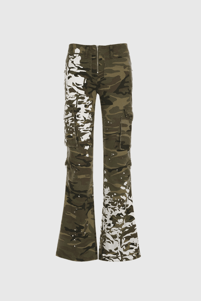 AdieLowRiseCamouflagePocketJeans 1